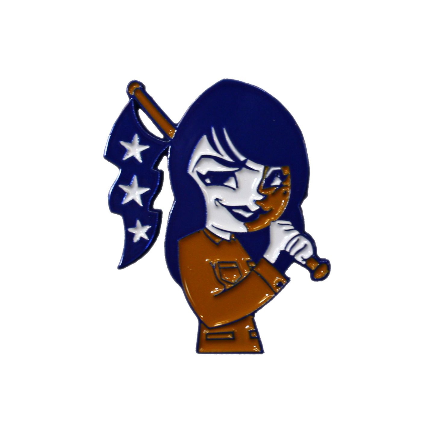 Loose Pennant Girl Pin