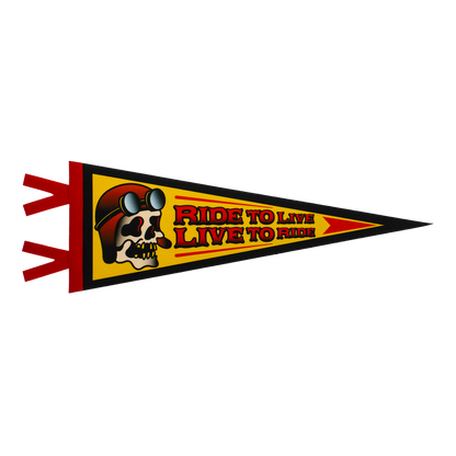 Ride To Live Pennant 48 cm